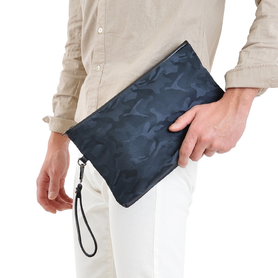メンズ レザー カモフラージュ 迷彩 クラッチバッグ 大 セカンドバッグ ストラップ 結婚式を税込 送料込でお試し サンプル百貨店 Lovely Day