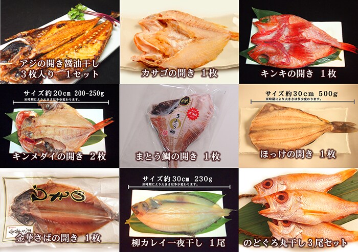 干物セット 松 を税込 送料込でお試し サンプル百貨店 築地魚群