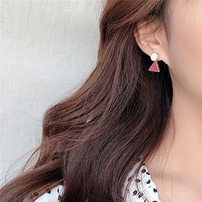 Zoe Jenko ゴールドf ピアス かわいい パーティー 結婚式 トライアングル 6242 ちょっプル Dショッピング サンプル百貨店