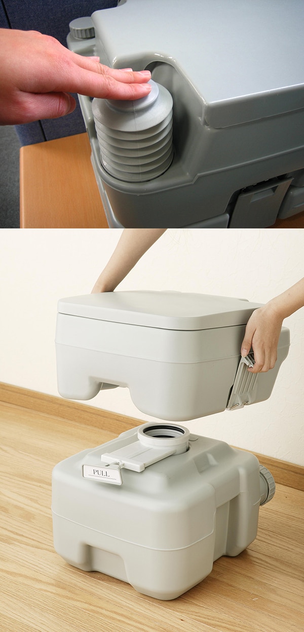 清潔 快適 簡易トイレ ポータブル 水洗 トイレ 本格派 寝室 介護用