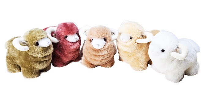 SHEEP HOUSE ムートンぬいぐるみ / MN507-M-GN / グリーン / M(26×15